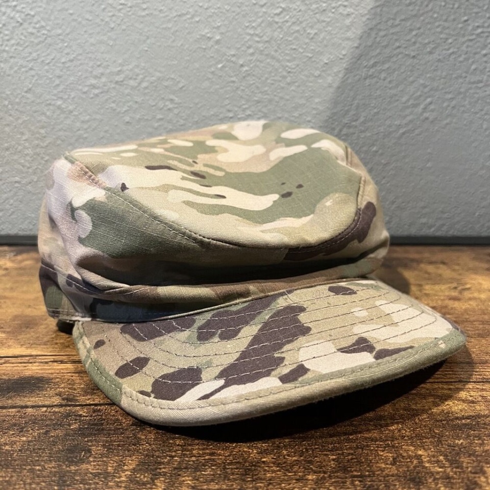 U.S. Army Hat Cap Adult 7 Green Camo Camouflage Patrol Ripstop